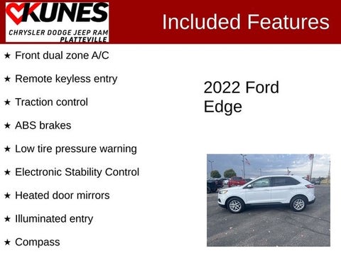 2022 Ford Edge SEL in Delavan, WI - Kunes Chevrolet Cadillac of Delavan